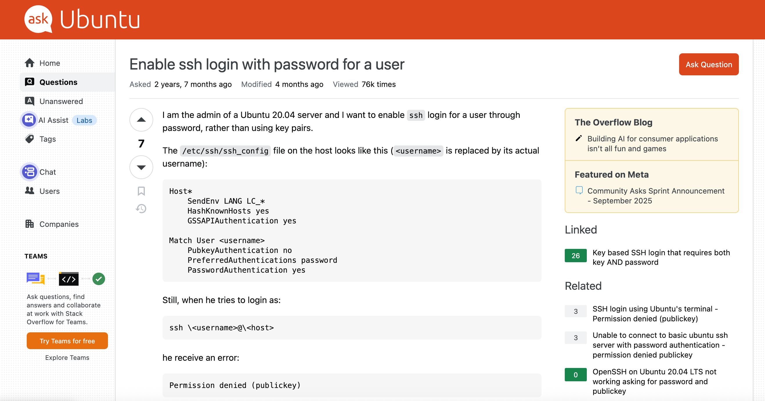 设置ssh密码登录